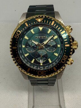 Invicta Pro Diver 27483 Men’s 47mm Chronograph Watch Green Black 200M